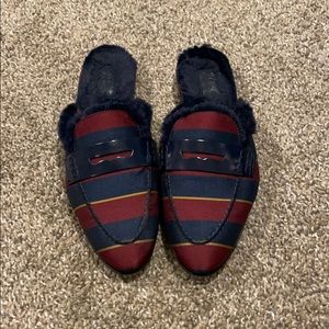 Jcrew furry slides